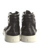 Yves Saint Laurent Leather Fringe Trim Accent Sneakers