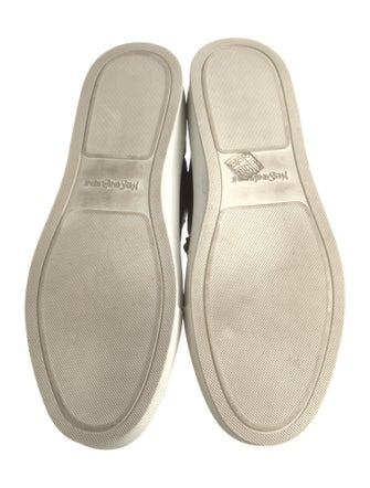 Yves Saint Laurent Leather Fringe Trim Accent Sneakers