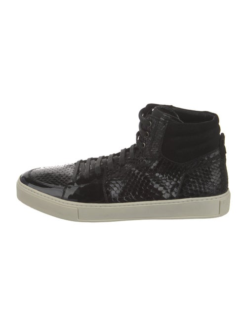 Yves Saint Laurent Snakeskin Animal Print Sneakers