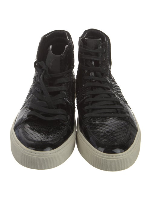 Yves Saint Laurent Snakeskin Animal Print Sneakers