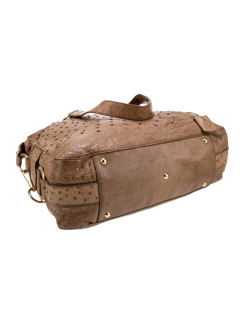 Yves Saint Laurent Rive Gauche Ostrich Top Handle Bag