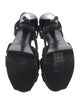 Yves Saint Laurent Suede T-Strap Sandals