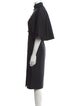 Yves Saint Laurent Wool Midi Length Dress