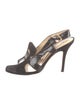 Yves Saint Laurent Patent Leather Slingback Sandals