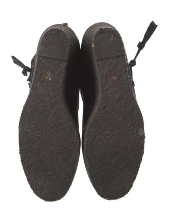 Yves Saint Laurent Suede Lace-Up Boots