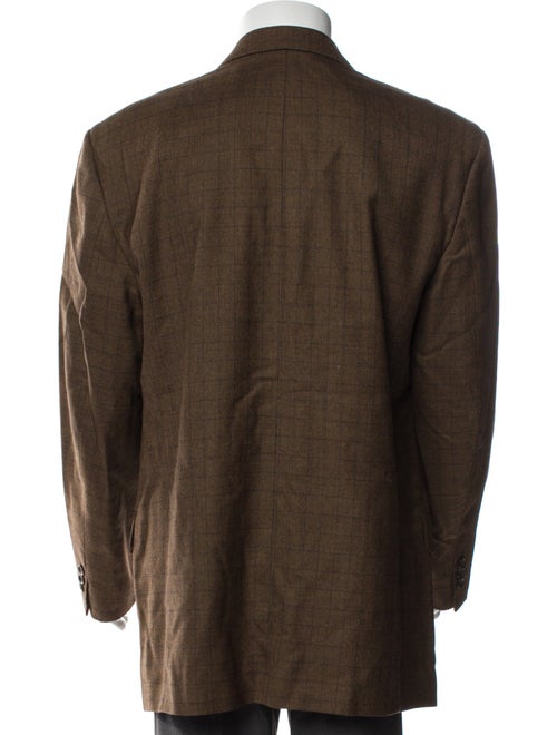 Yves Saint Laurent Plaid Print Blazer