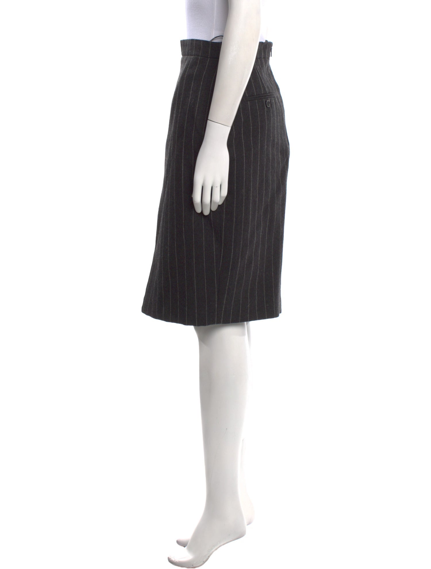 Yves Saint Laurent Wool Knee-Length Skirt