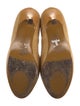 Yves Saint Laurent Raffia Leather Trim Embellishment Pumps