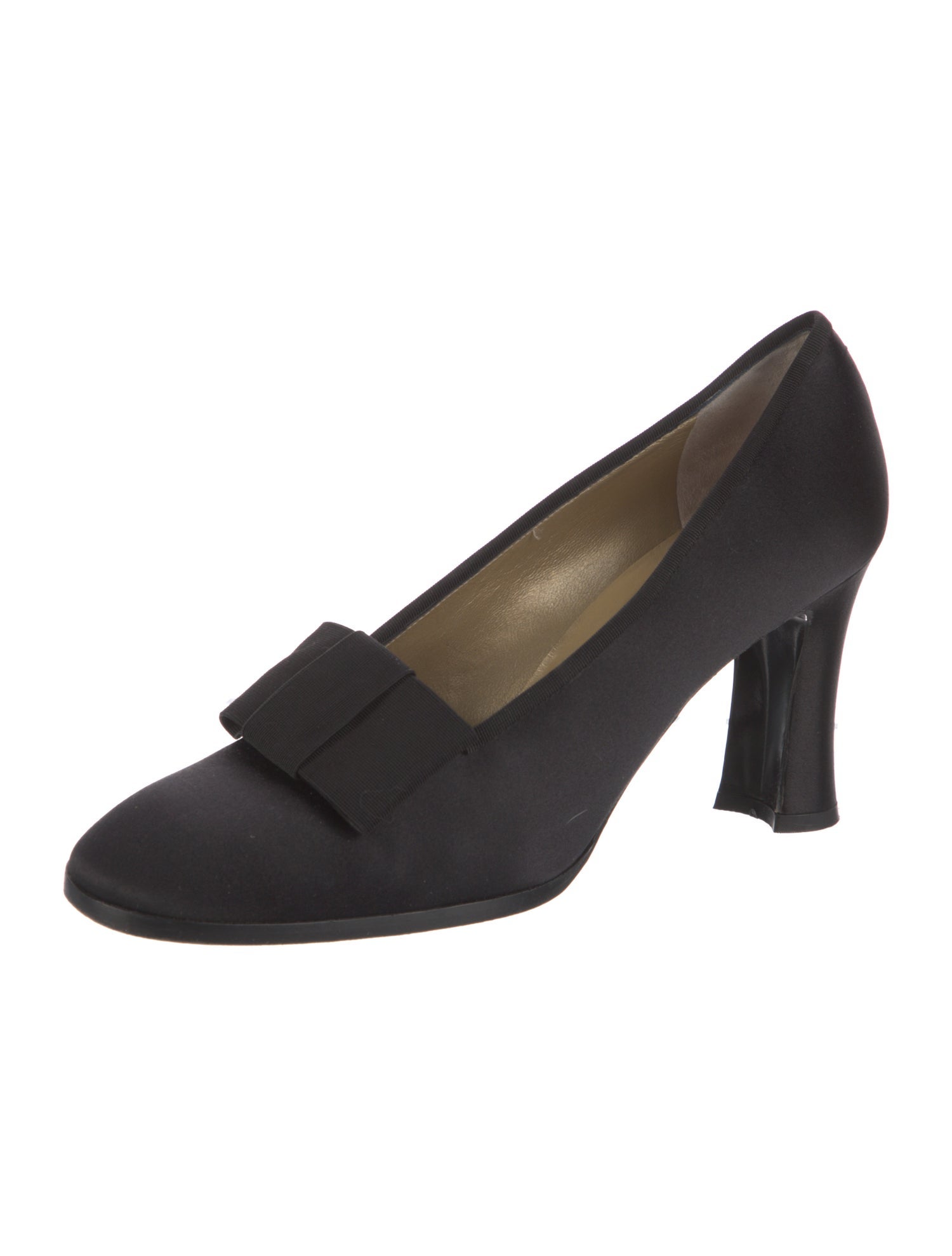 Yves Saint Laurent Satin Bow Accents Pumps