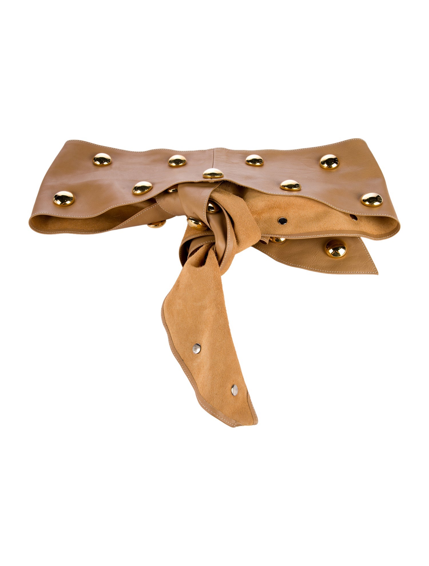 Yves Saint Laurent Wide Leather Waist Belt