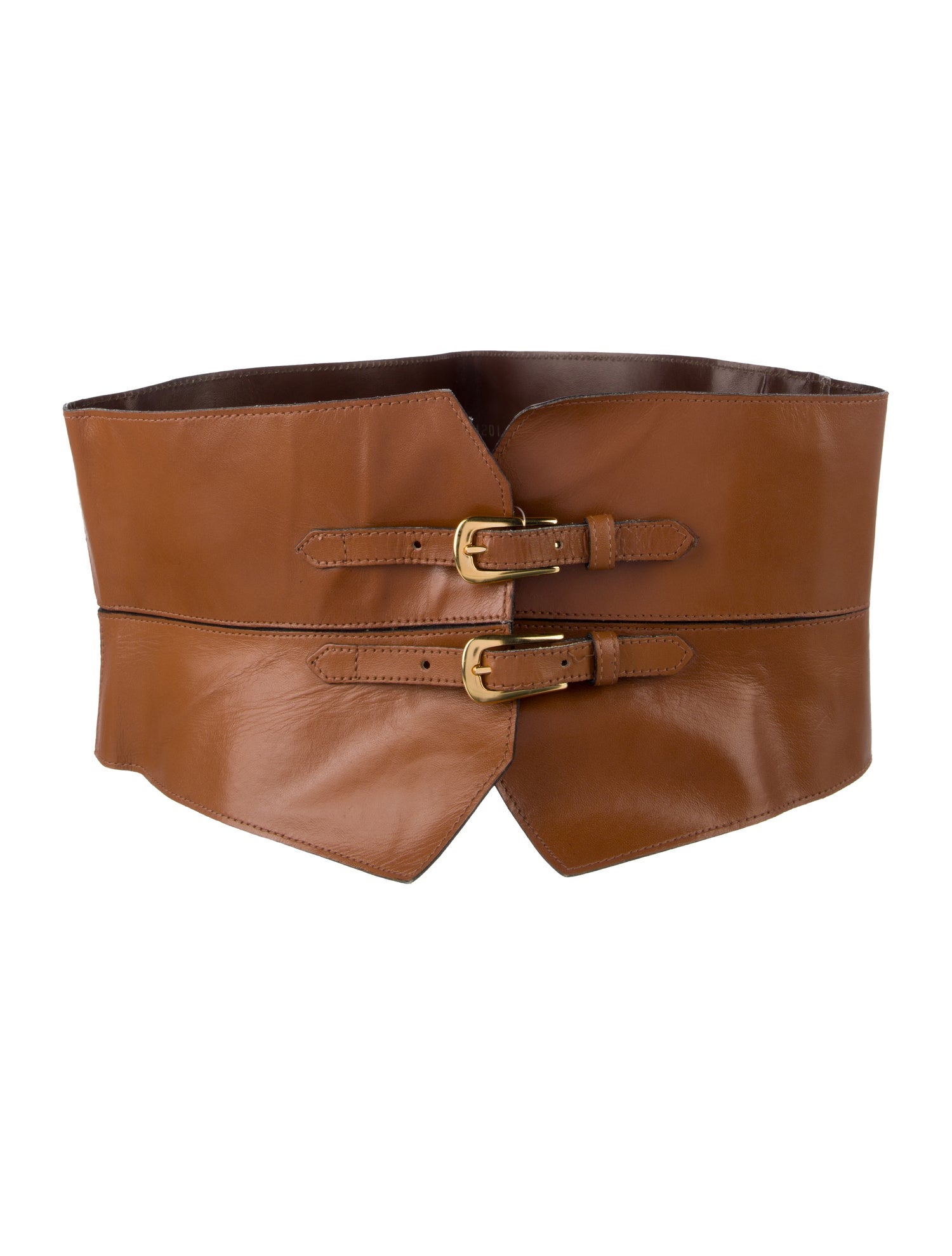 Yves Saint Laurent Wide Alligator Waist Belt