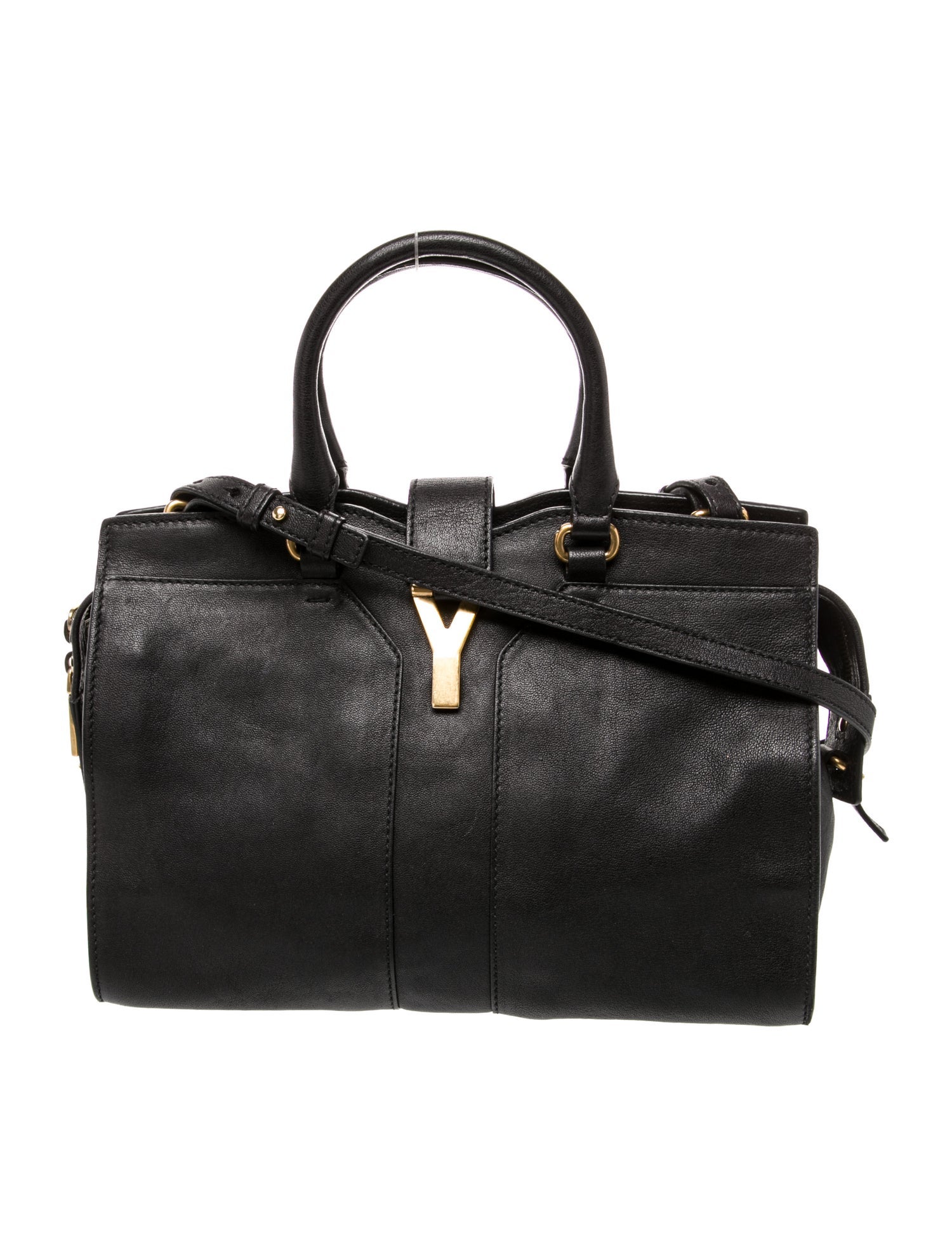 Yves Saint Laurent Leather Top Handle Bag Vintage