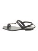 Yves Saint Laurent Leather T-Strap Sandals