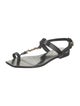 Yves Saint Laurent Leather T-Strap Sandals