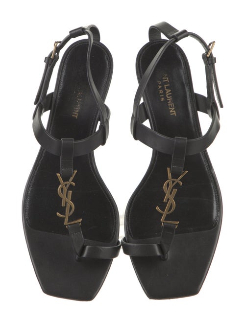 Yves Saint Laurent Leather T-Strap Sandals