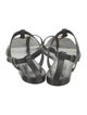 Yves Saint Laurent Leather T-Strap Sandals