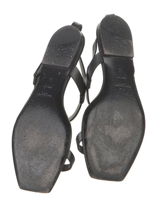Yves Saint Laurent Leather T-Strap Sandals