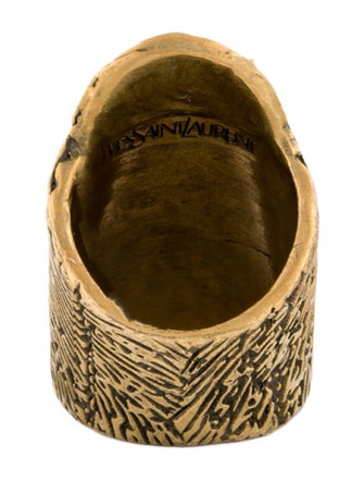Yves Saint Laurent Embossed Fingerprint Ring