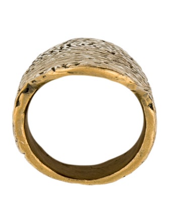 Yves Saint Laurent Embossed Fingerprint Ring