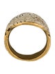 Yves Saint Laurent Embossed Fingerprint Ring