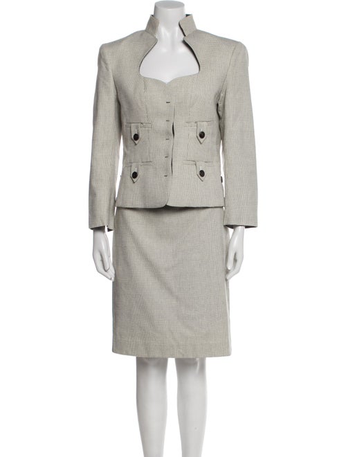 Yves Saint Laurent Striped Skirt Set