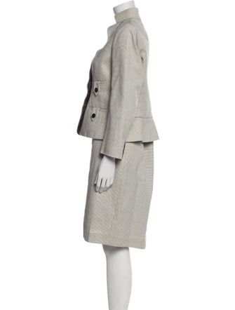 Yves Saint Laurent Striped Skirt Set