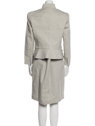 Yves Saint Laurent Striped Skirt Set