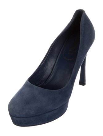 Yves Saint Laurent Rive Gauche Suede Pumps