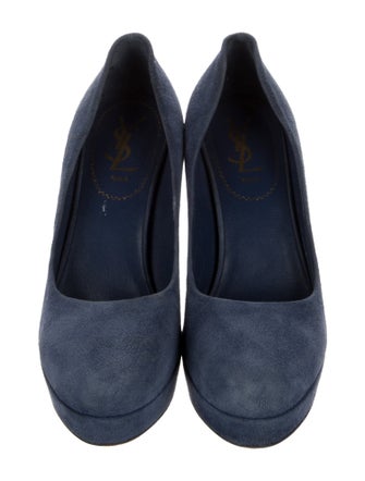Yves Saint Laurent Rive Gauche Suede Pumps