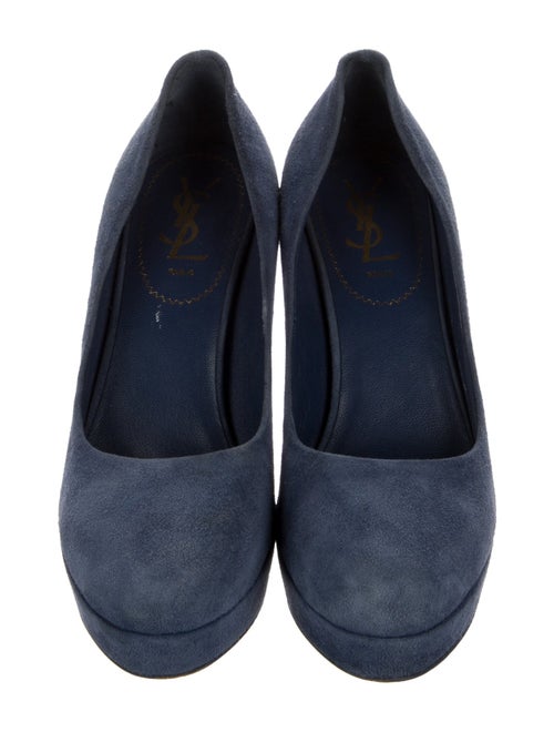 Yves Saint Laurent Rive Gauche Suede Pumps