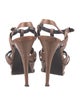 Yves Saint Laurent Leather T-Strap Sandals