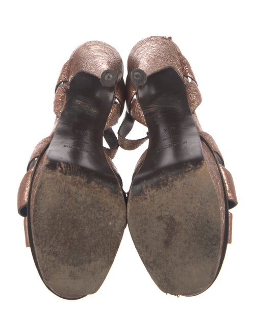 Yves Saint Laurent Leather T-Strap Sandals