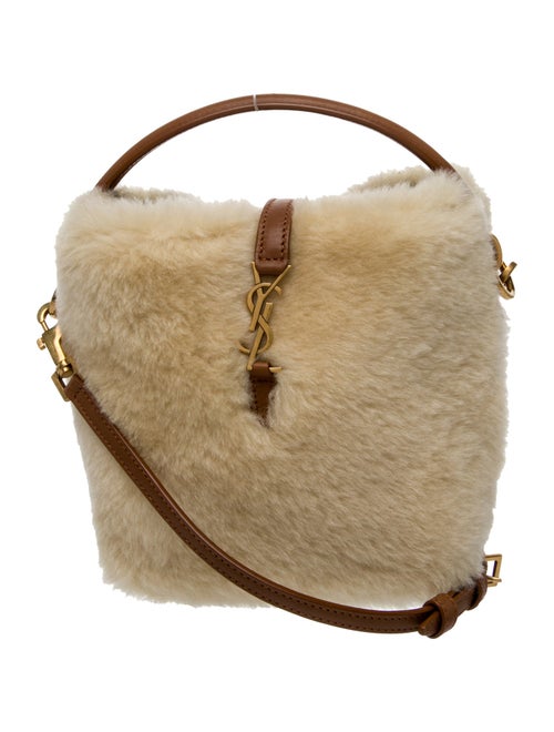 Saint Laurent Shearling Leather Le 5 à 7 Mini 2024