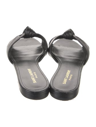 Saint Laurent Leather Slides