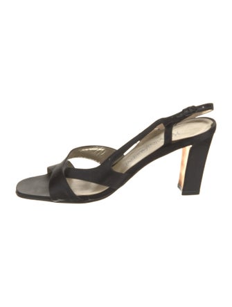 Yves Saint Laurent Satin Slingback Sandals