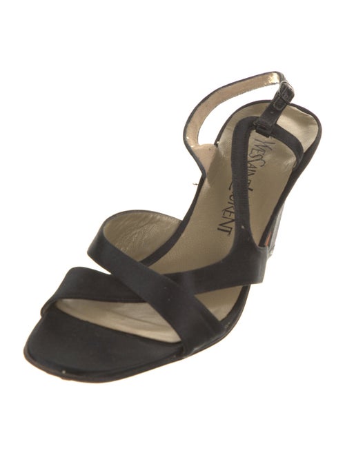 Yves Saint Laurent Satin Slingback Sandals