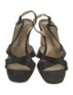 Yves Saint Laurent Satin Slingback Sandals