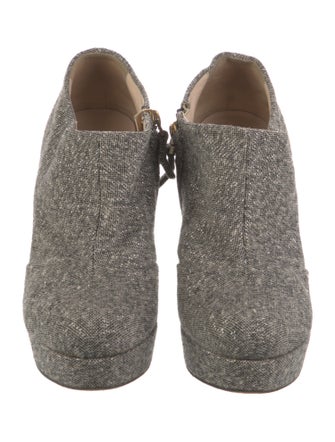 Yves Saint Laurent Wool Lace-Up Boots