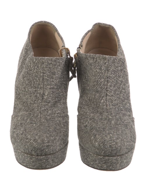 Yves Saint Laurent Wool Lace-Up Boots