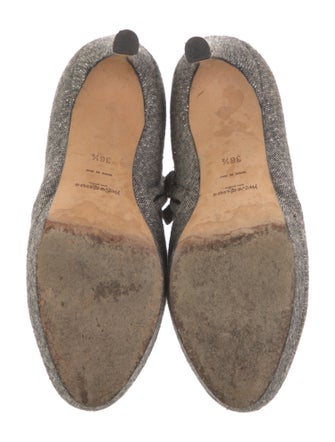 Yves Saint Laurent Wool Lace-Up Boots