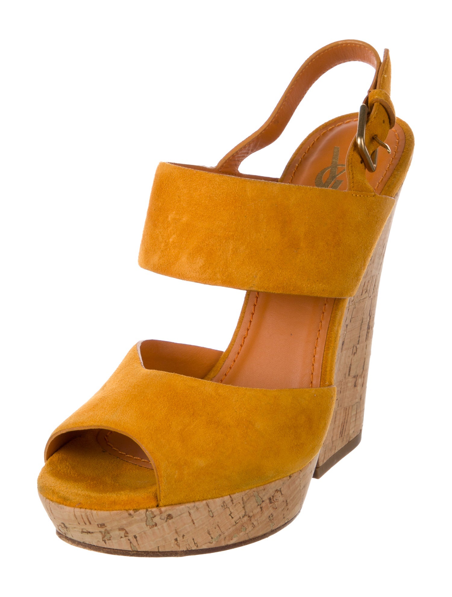 Yves Saint Laurent Suede Slingback Pumps