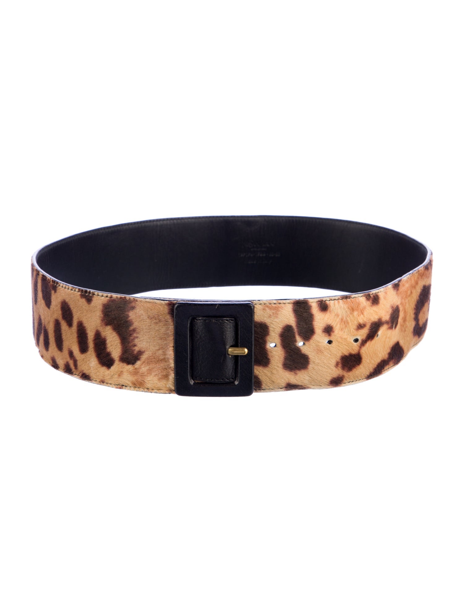 Yves Saint Laurent Wide Cheetah Waist Belt
