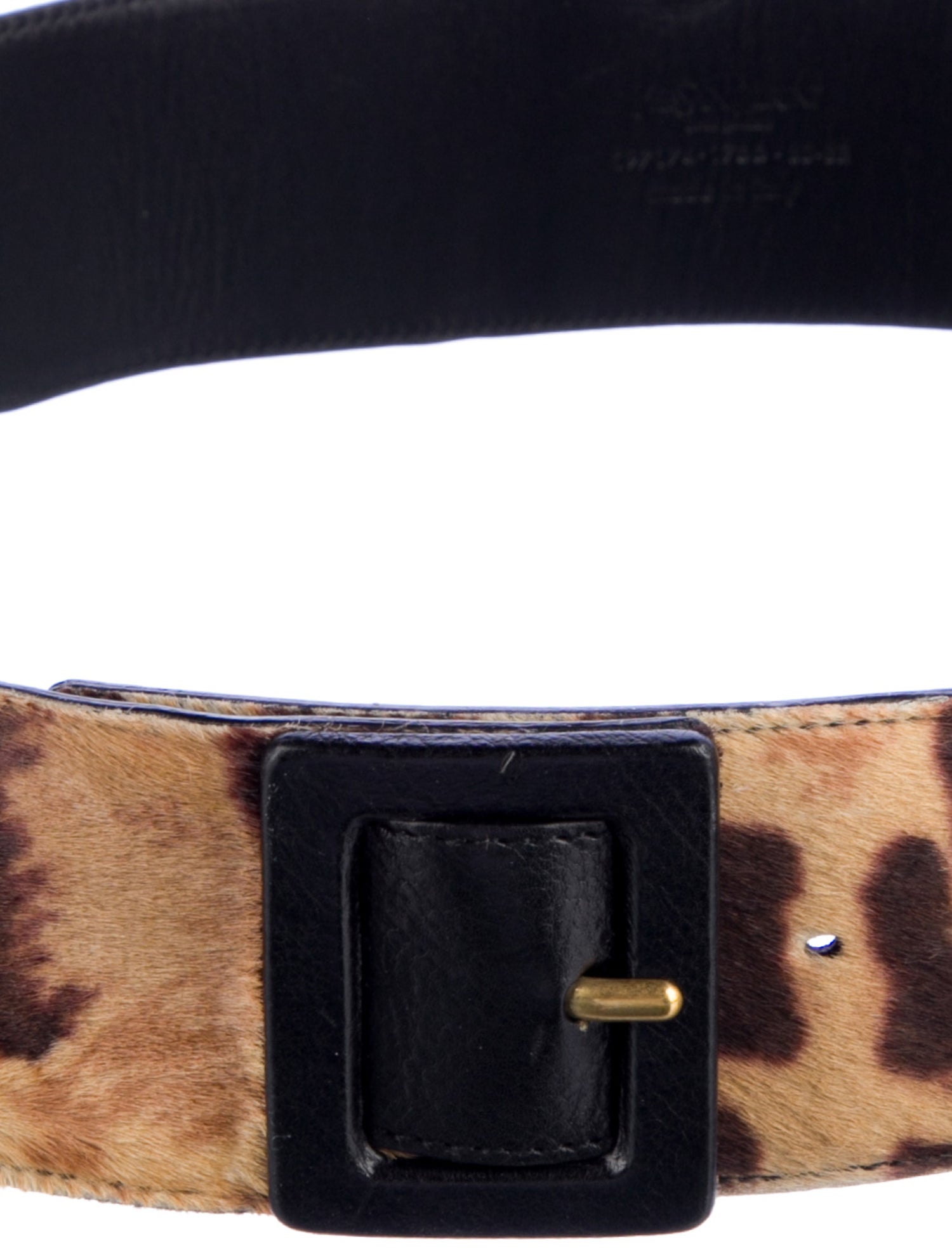 Yves Saint Laurent Wide Cheetah Waist Belt