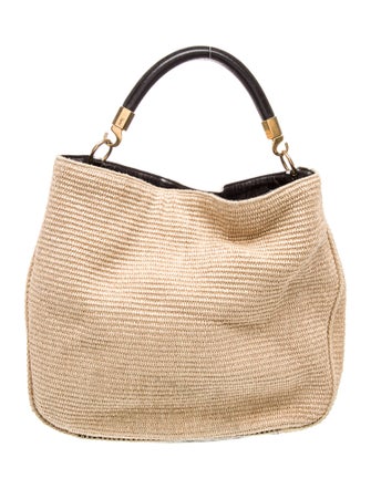 Yves Saint Laurent Raffia Hobo