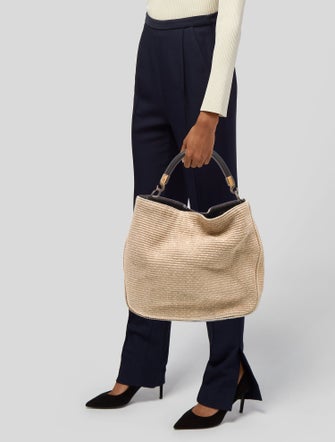 Yves Saint Laurent Raffia Hobo