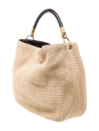 Yves Saint Laurent Raffia Hobo