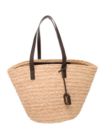 Saint Laurent Raffia Panier