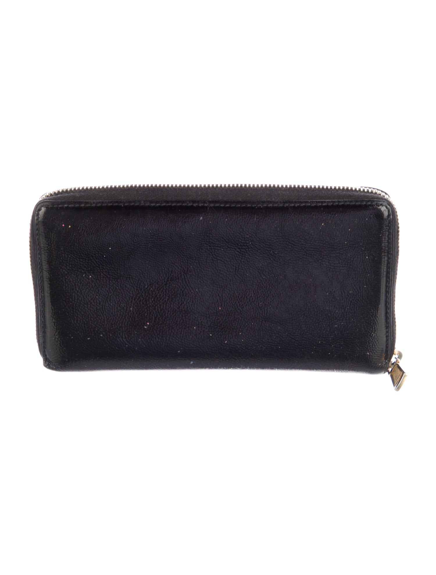 Yves Saint Laurent Belle De Jour Zip Around Wallet Signature Logo Continental Wallet