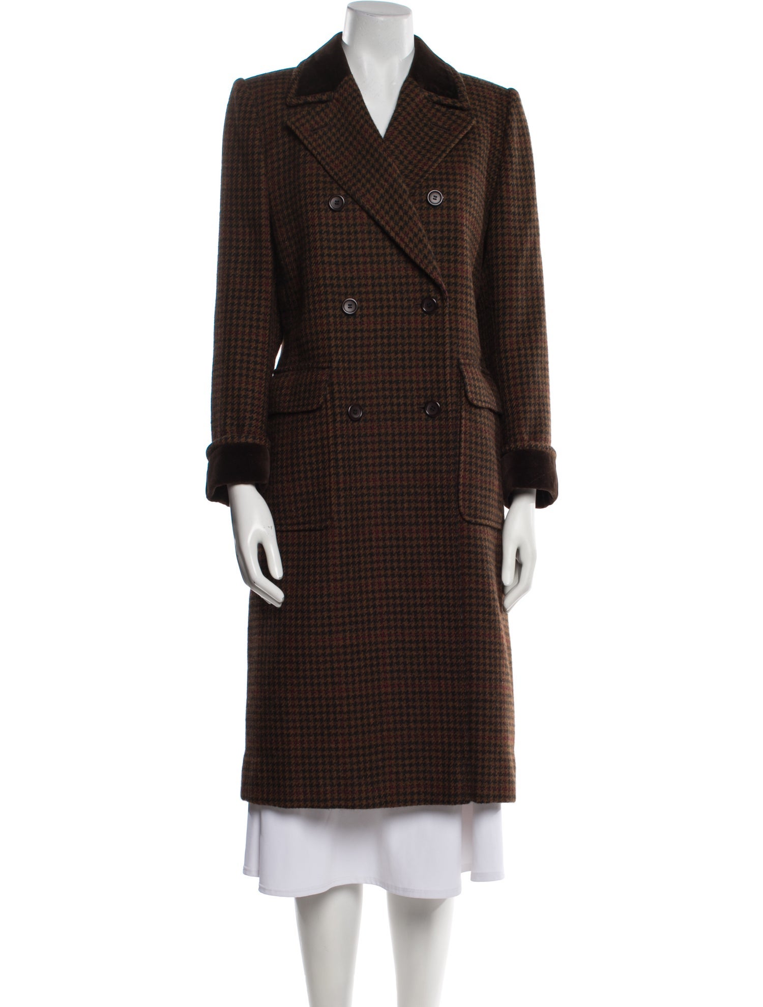Yves Saint Laurent Vintage Printed Trench Coat