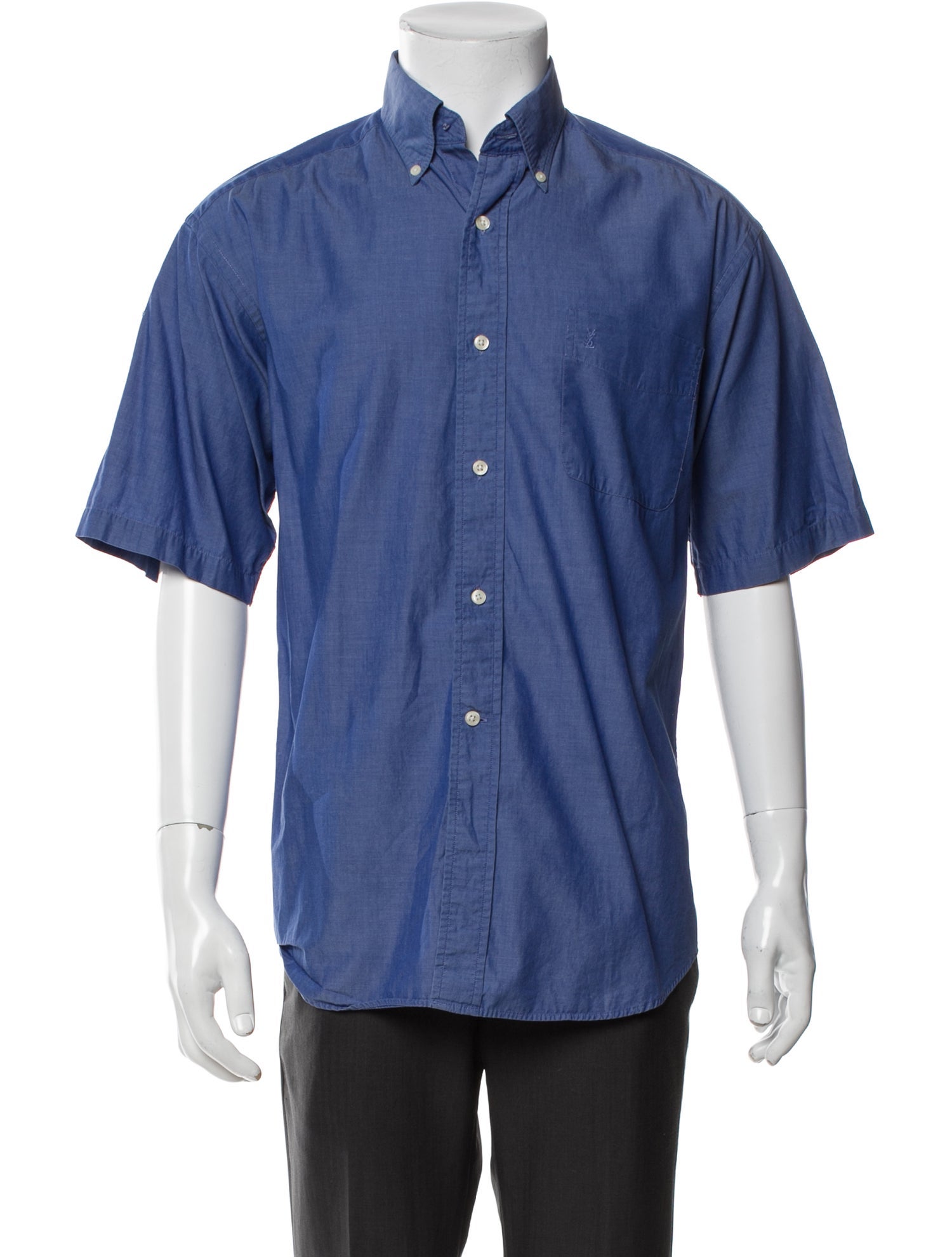 Yves Saint Laurent Short Sleeve Dress Shirt